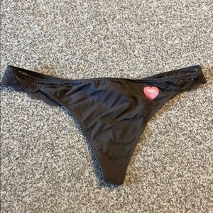 Pink by Victoria’s Secret gray thong size large